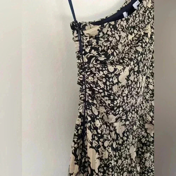 NWOT ASTR The Label Santorini Midi Dress in Black & Taupe Multi, size S - Picture 5 of 7